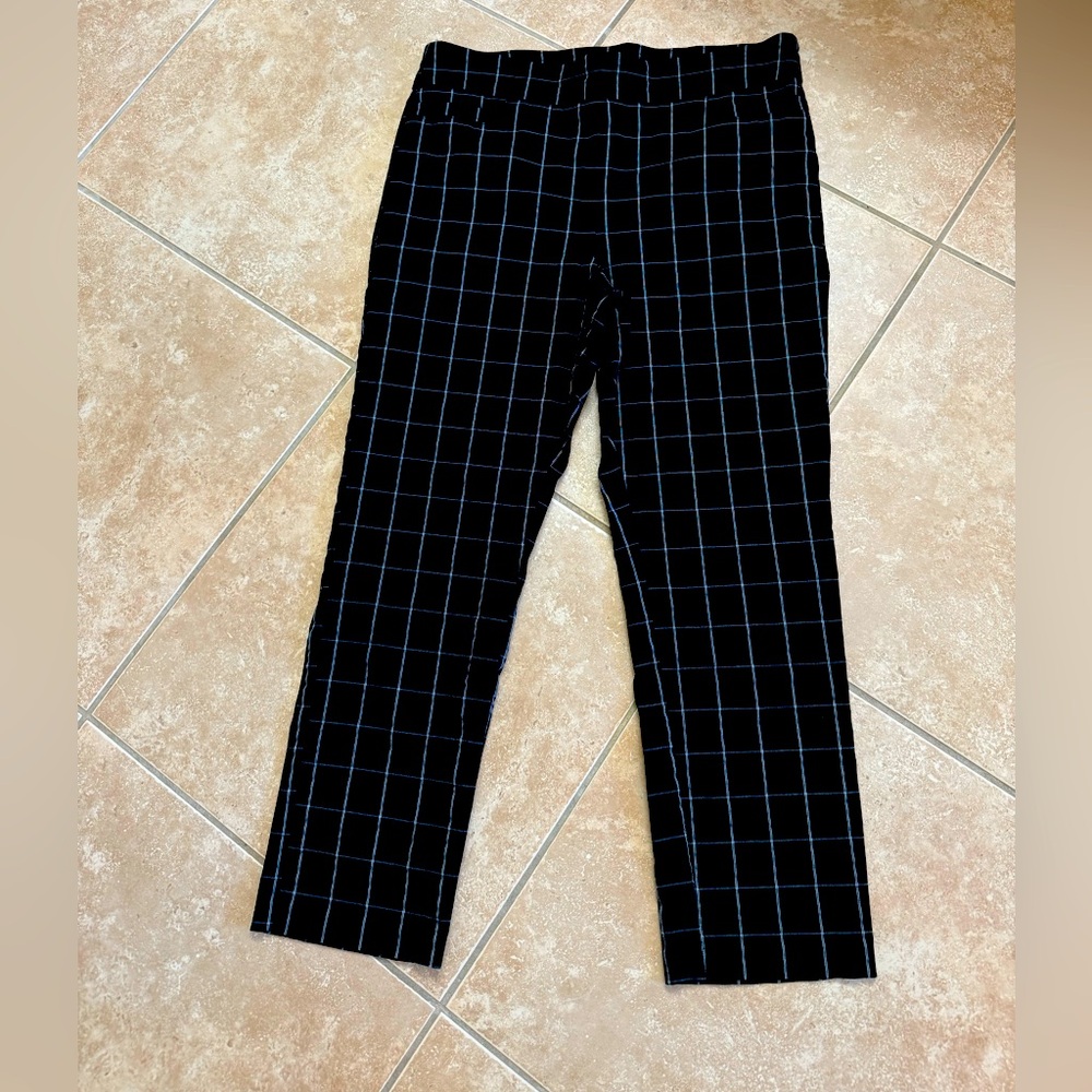 Kim Rogers Women’s Black and White Grid Pants